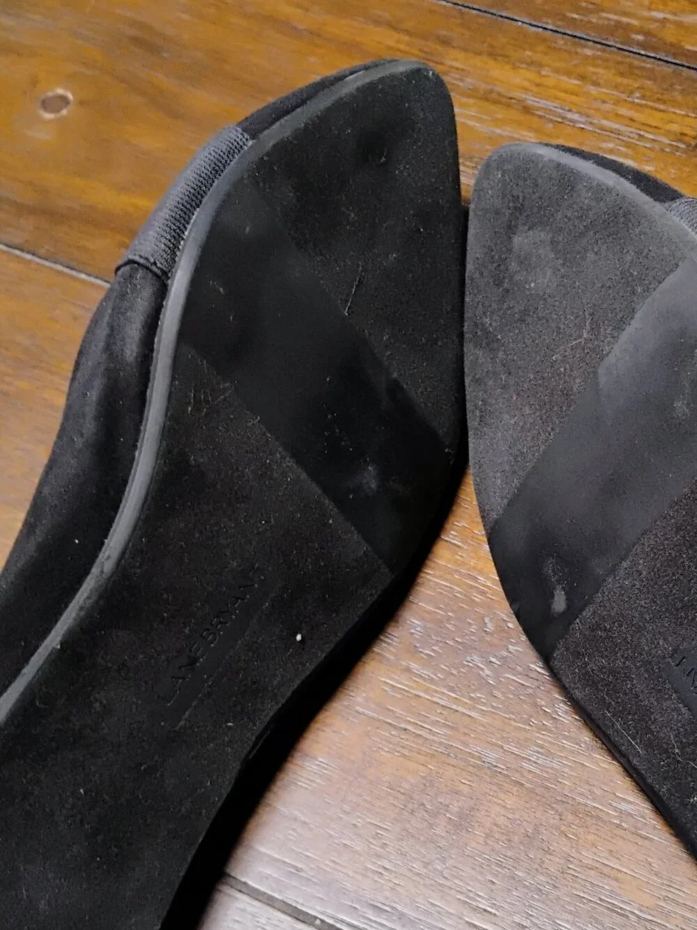 Lane Bryant Women's Black Flats Pointed Toe Shoe NWOT Size 10 Wide